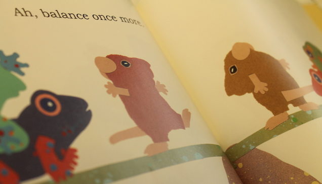teaching equivalency fractions kids books Balancing Act by Ellen Stoll Walsh