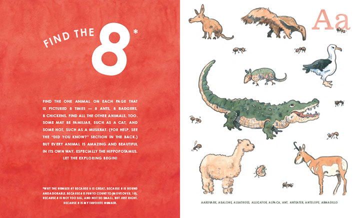8: An Animal Alphabet de Elisha Cooper libros para contar para preescolar