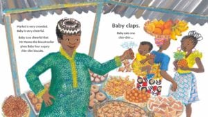 Baby Goes to Market de Atinuke libros para contar para preescolar 